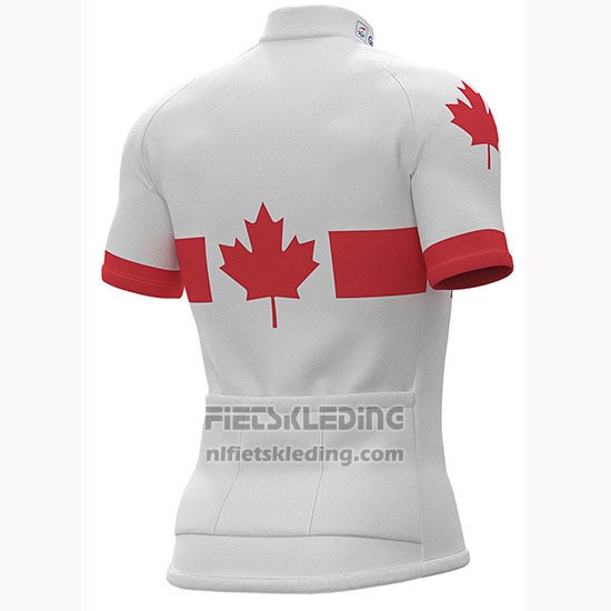 2019 Fietskleding Groupama FDJ Kampioen Canada Korte Mouwen en Koersbroek